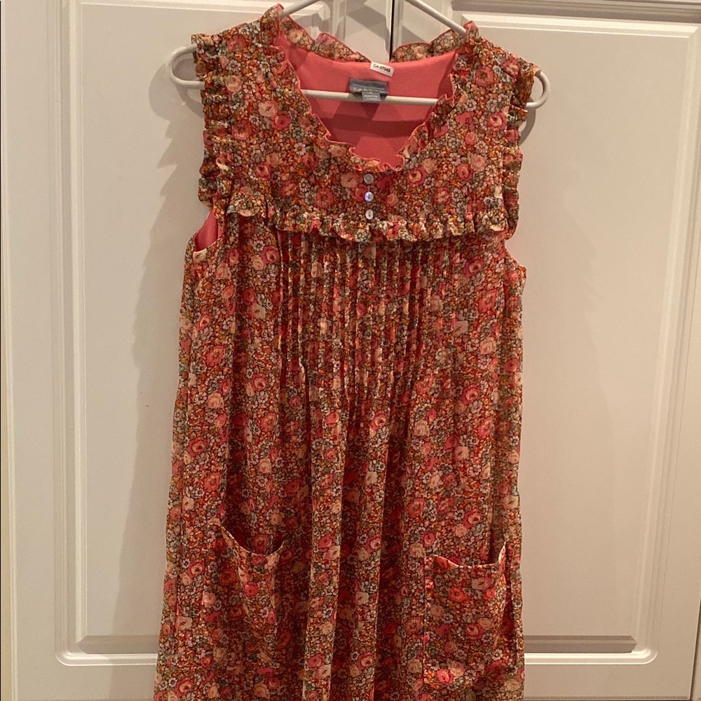 Ladies Pretty Sleeveless Ruffles Dress Size 12US